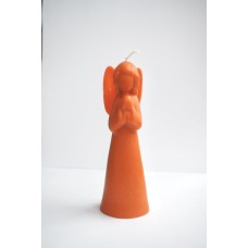 Natural beeswax candle - angel